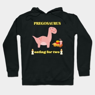 Preggosaurus cute pregnancy dinosaur for a mom to be Hoodie